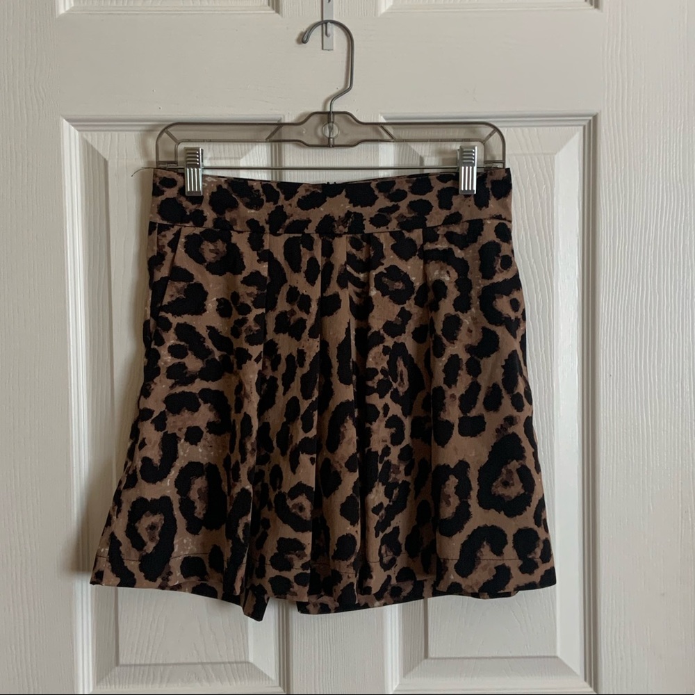 High Waisted Cheetah Print Shorts